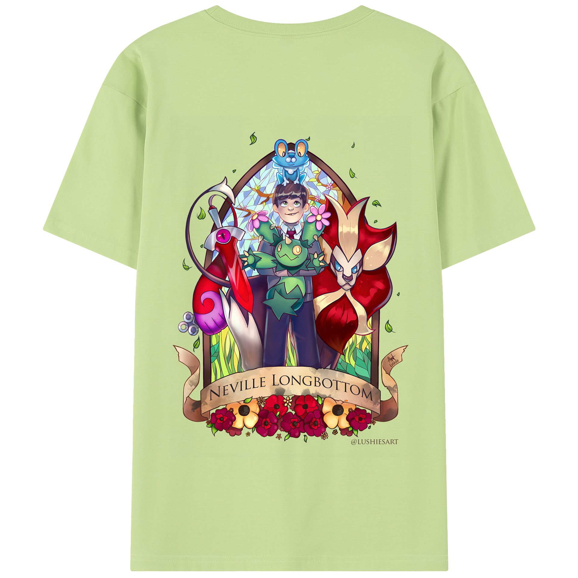 （画像用） Harry Potter ハリー・ポッターシリーズ 綿100％半袖Tシャツ（背面プリント）